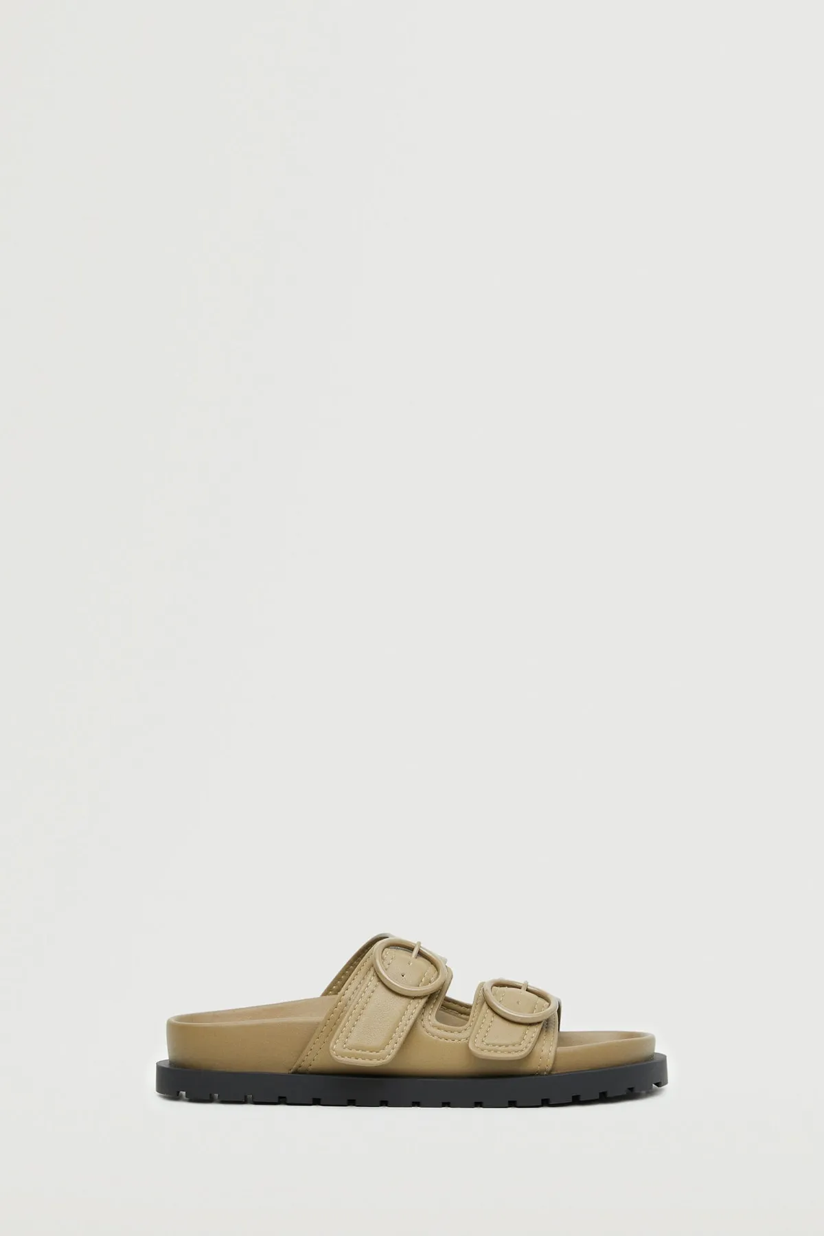 MANGO  Sandalette - Beige - Flacher Absatz