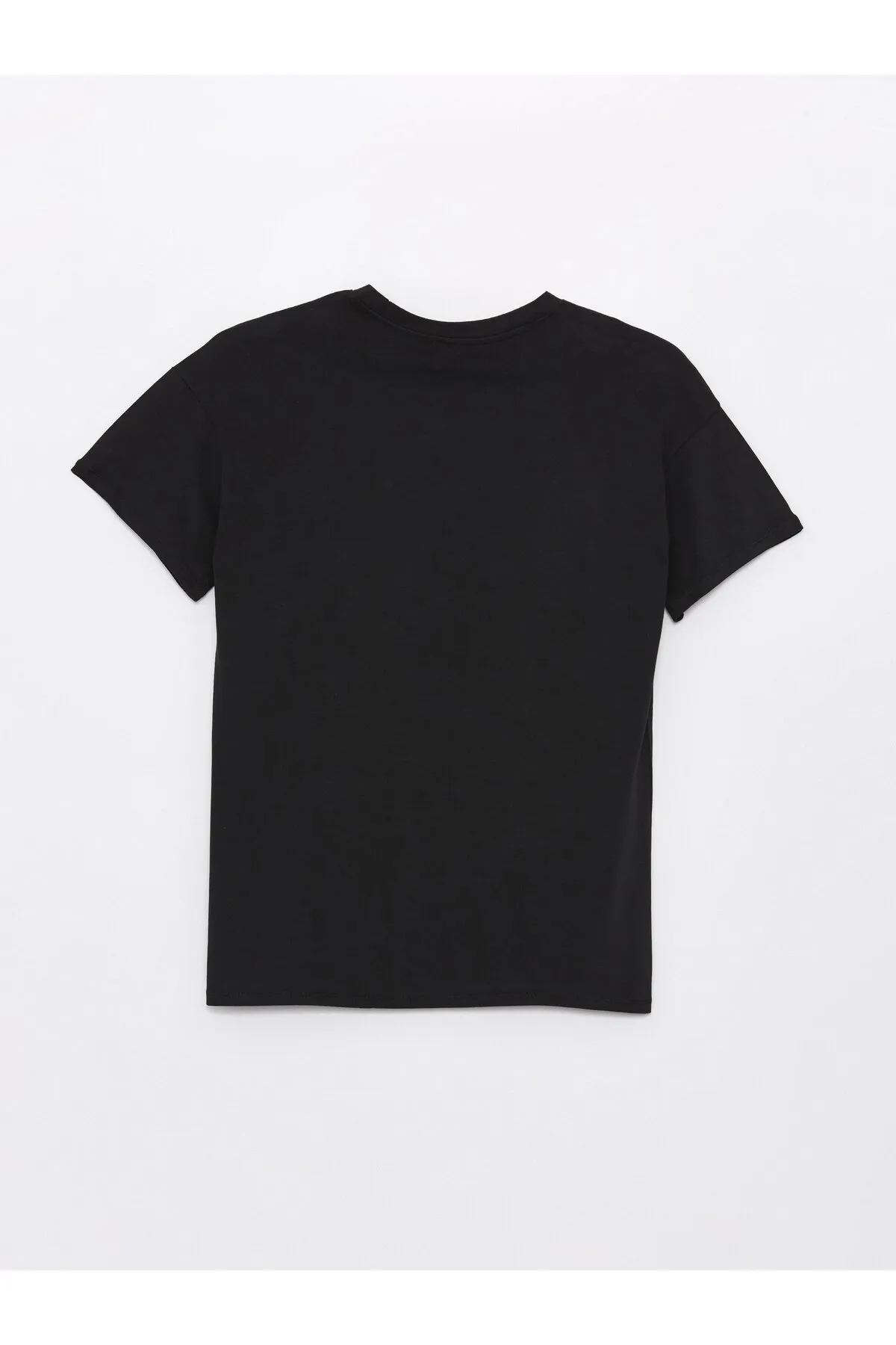 LC Waikiki  Einfarbiges, kurzärmliges, übergroßes Damen-T-Shirt mit Rundhalsausschnitt