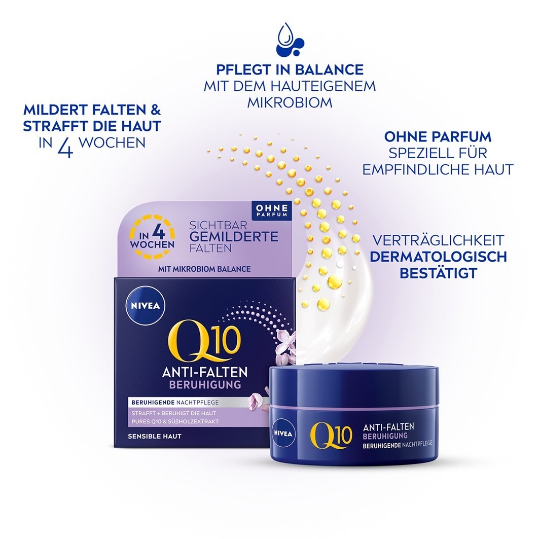 Q10 Power Anti-Falten + Beruhigung Nachtpflege Sensitiv
