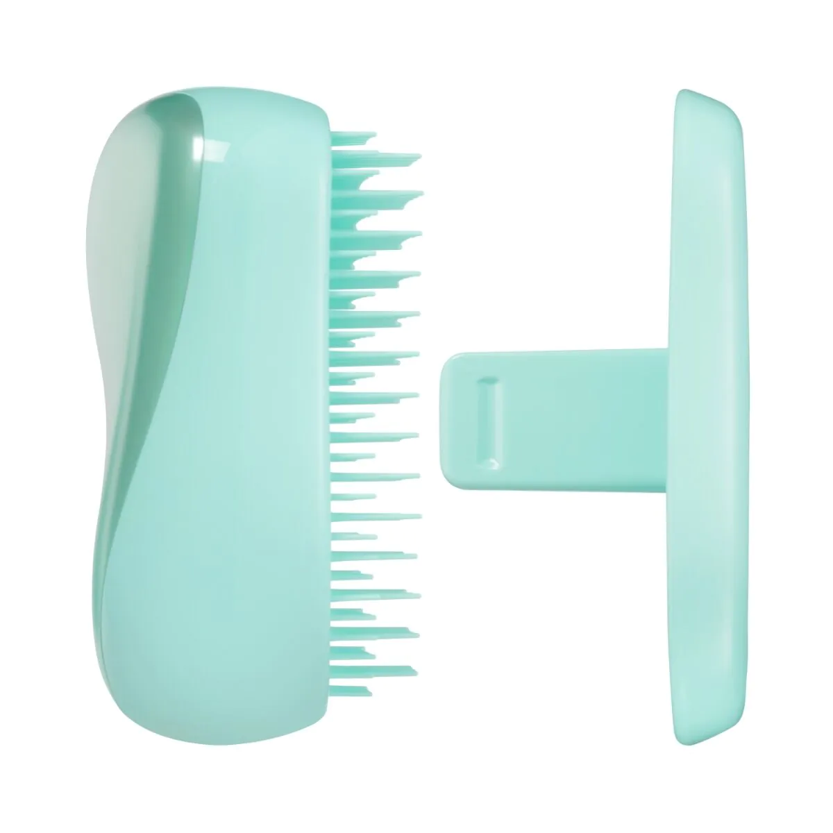 „Tangle Teezer“ kompaktiškas matinis žalsvai mėlynas chromuotas plaukų šepetys (1 vnt.)