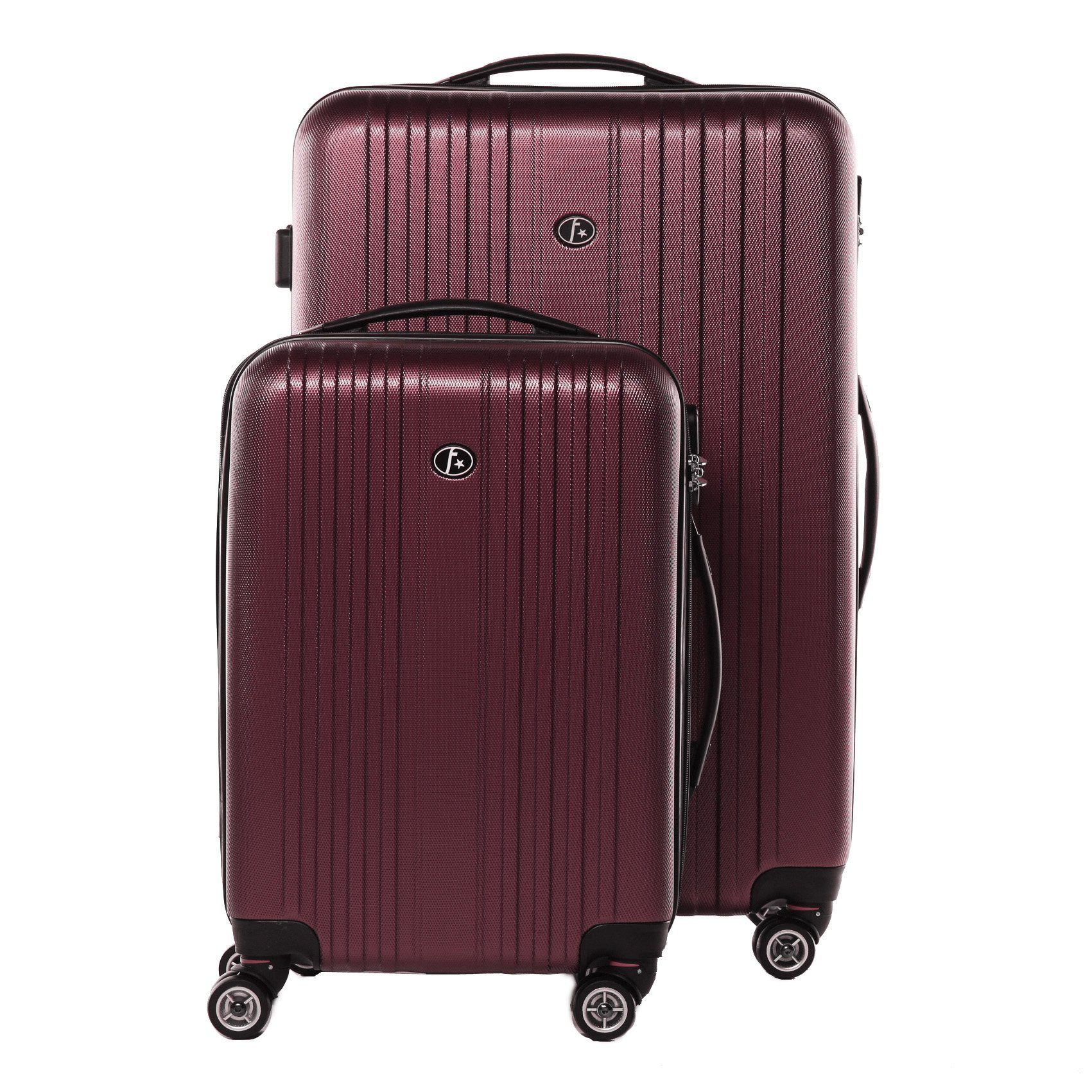 FERGÉ Kofferset 3 teilig Hartschale Toulouse, Trolley 3er Koffer Set, Reisekoffer 4 Rollen, Premium Rollkoffer