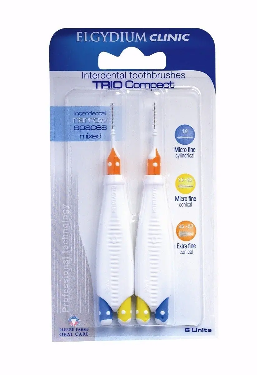 Elgydium Clinic Trio Compact 012 Уске интерденталне четкице, мешавина