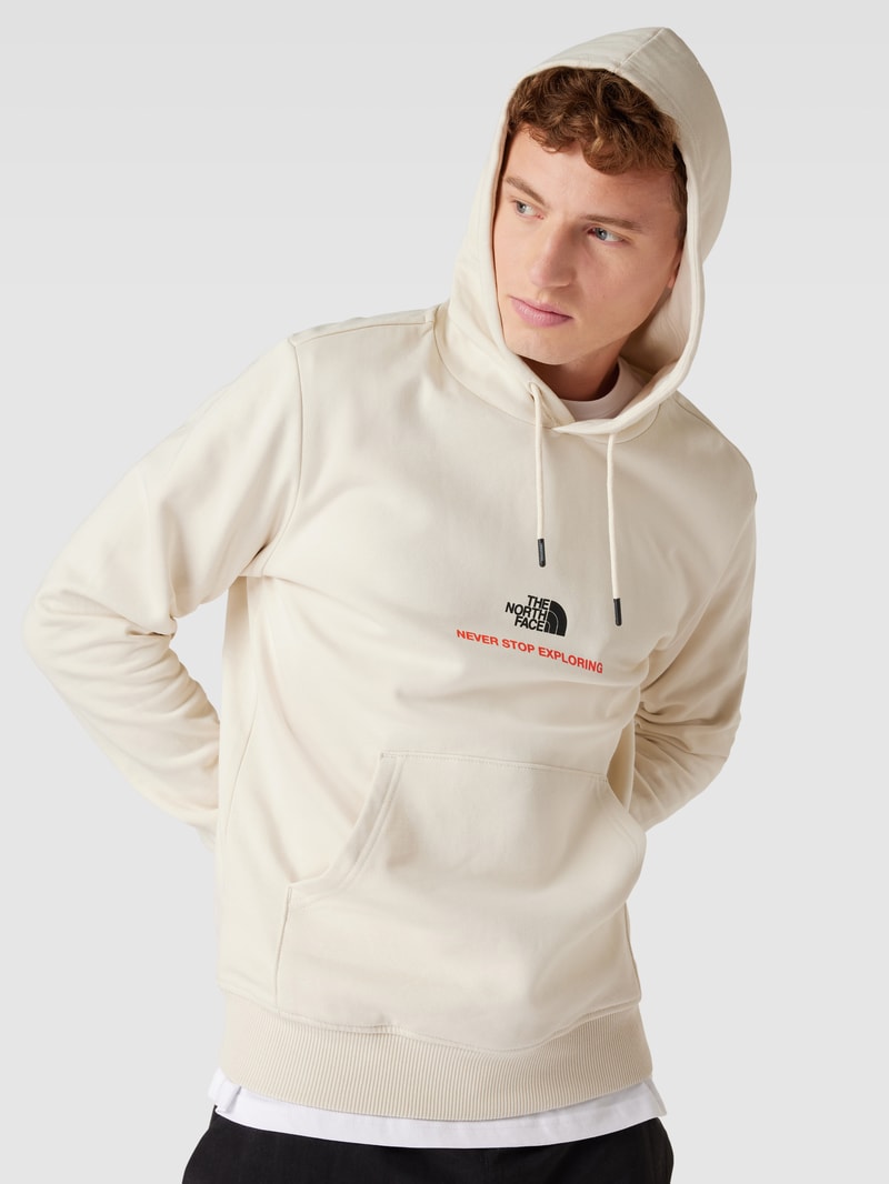 Hoodie mit Statement-Print in sand