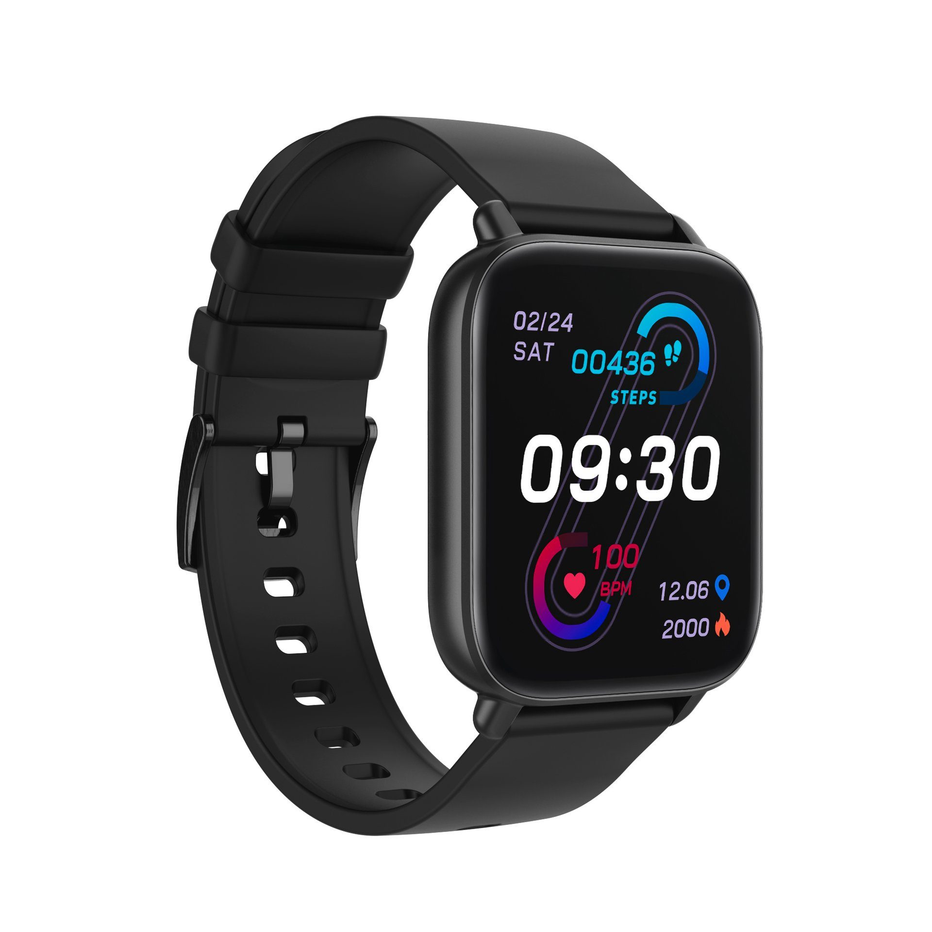 Denver SWC-363 Smartwatch (4,3 cm/1,7 Zoll, Proprietär)