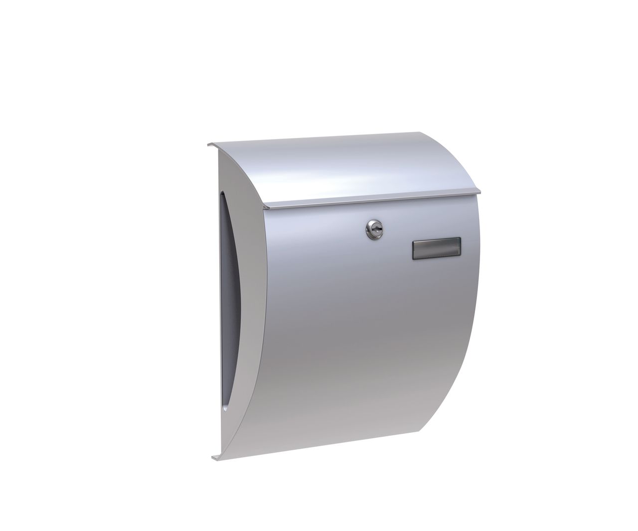 Basi Briefkasten - BK 2000 - Stahl Silber