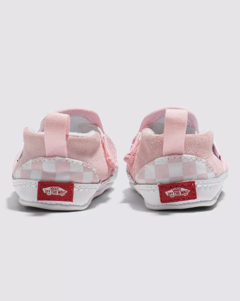 Infant Slip-On V Crib Checkerboard Shoe