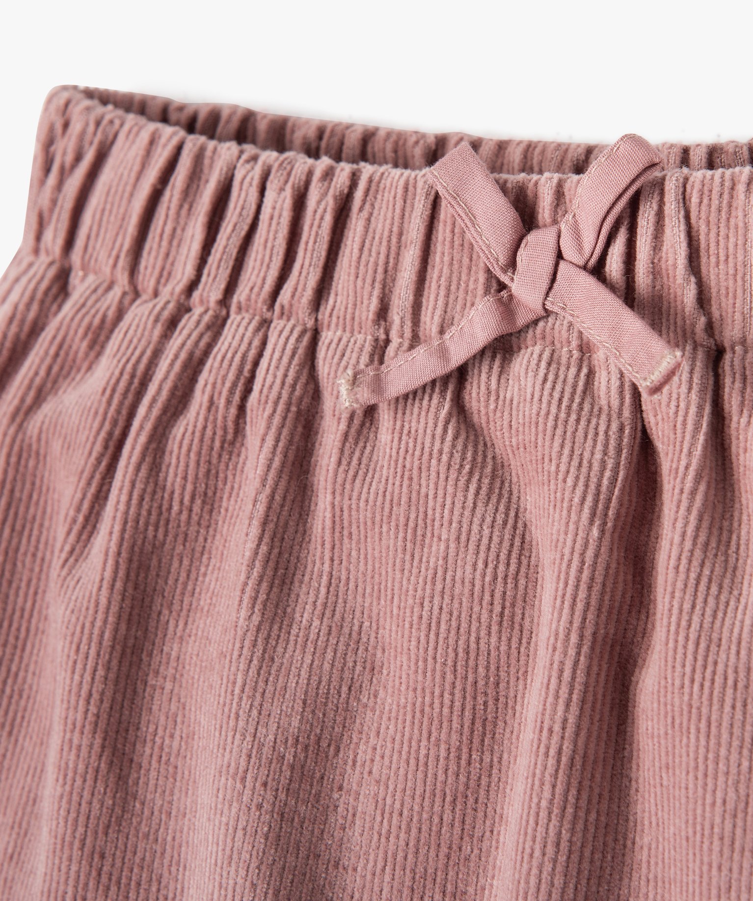Pantalon ample en velours fines ctes bébé - LuluCastagnette rose | GEMO