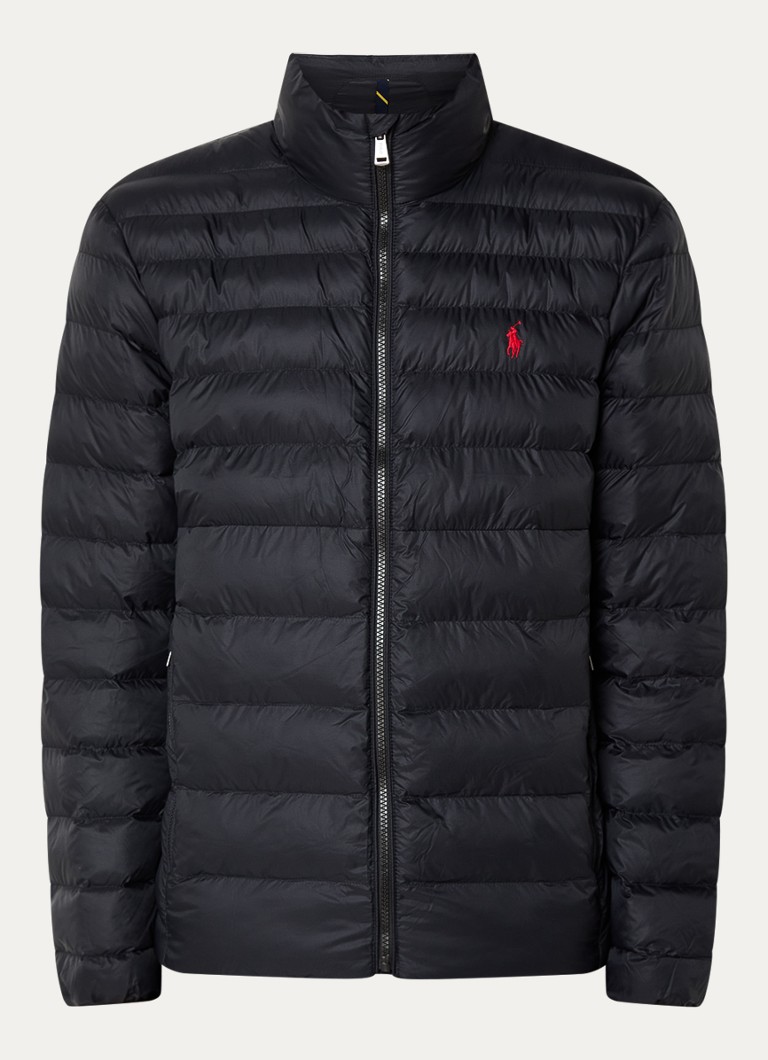Prošivena jakna Ralph Lauren s vezom logotipa i džepovima s patentnim zatvaračem