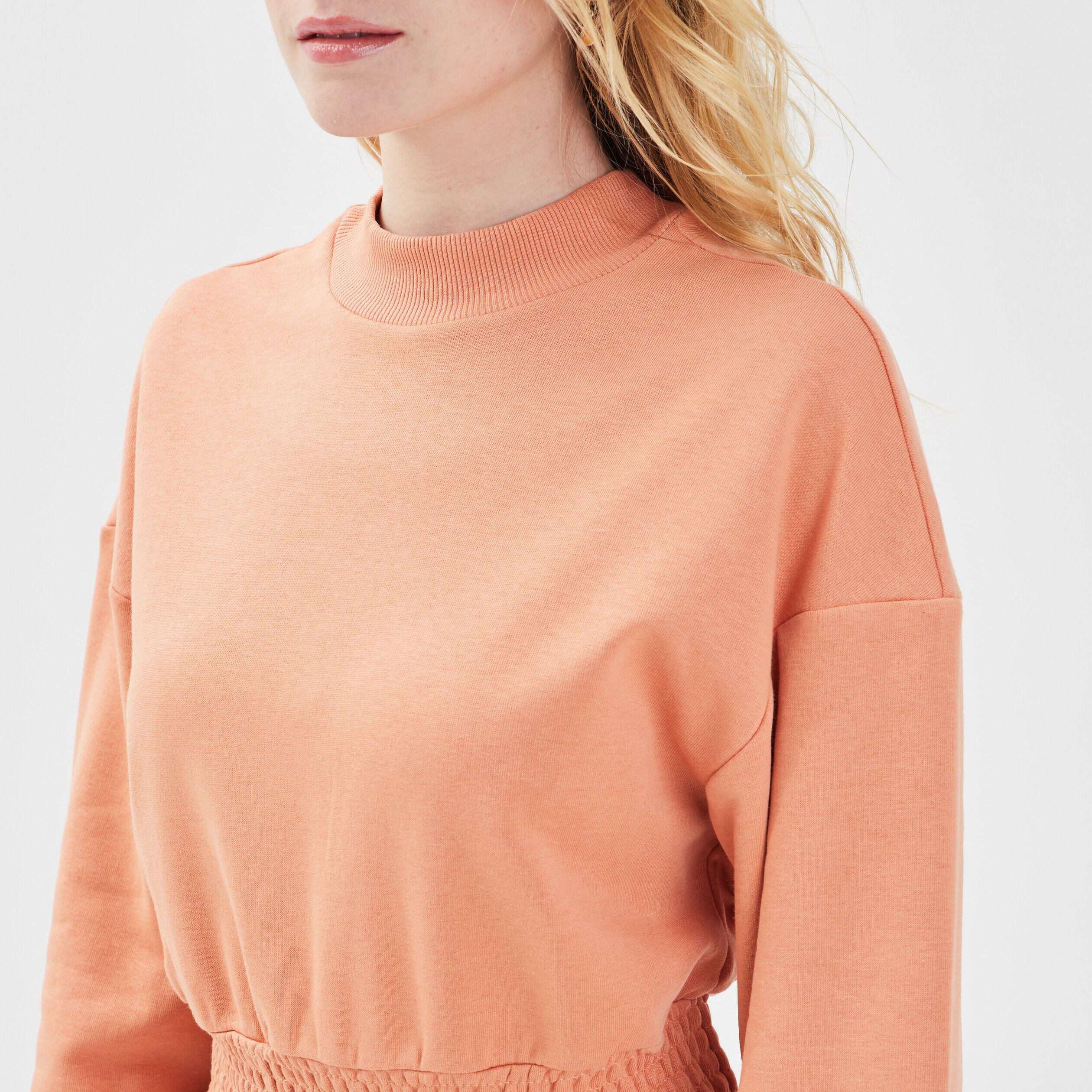 Sweat smocké terracotta femme | Cache Cache