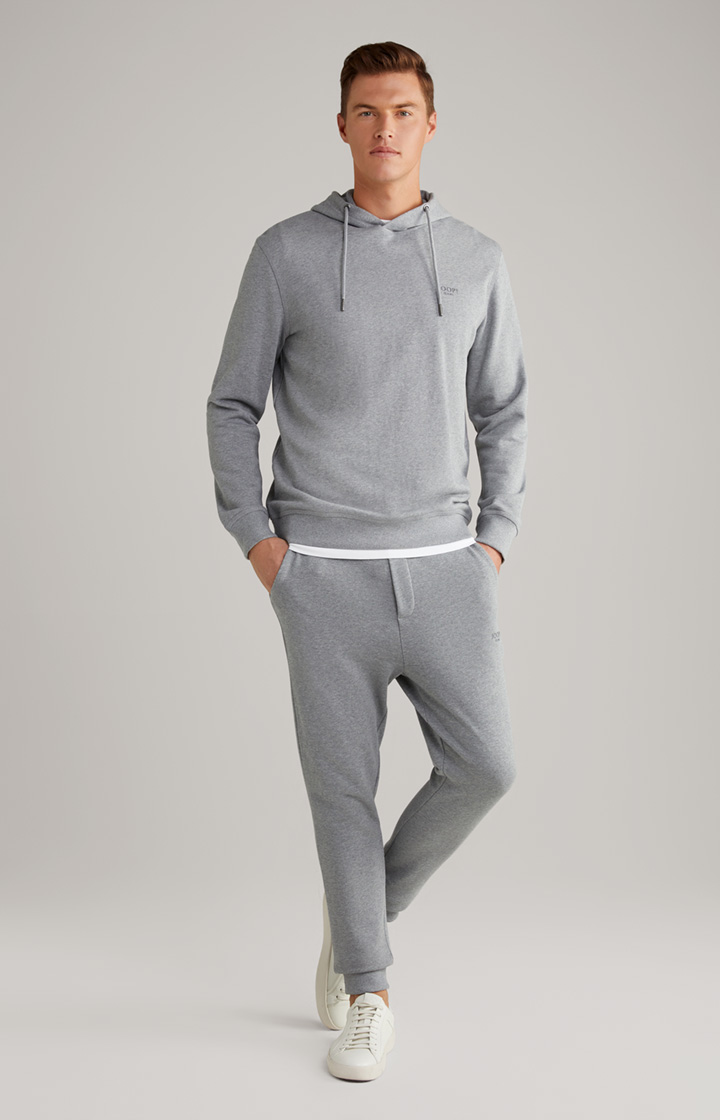 Hoodie Samuel in Grau meliert