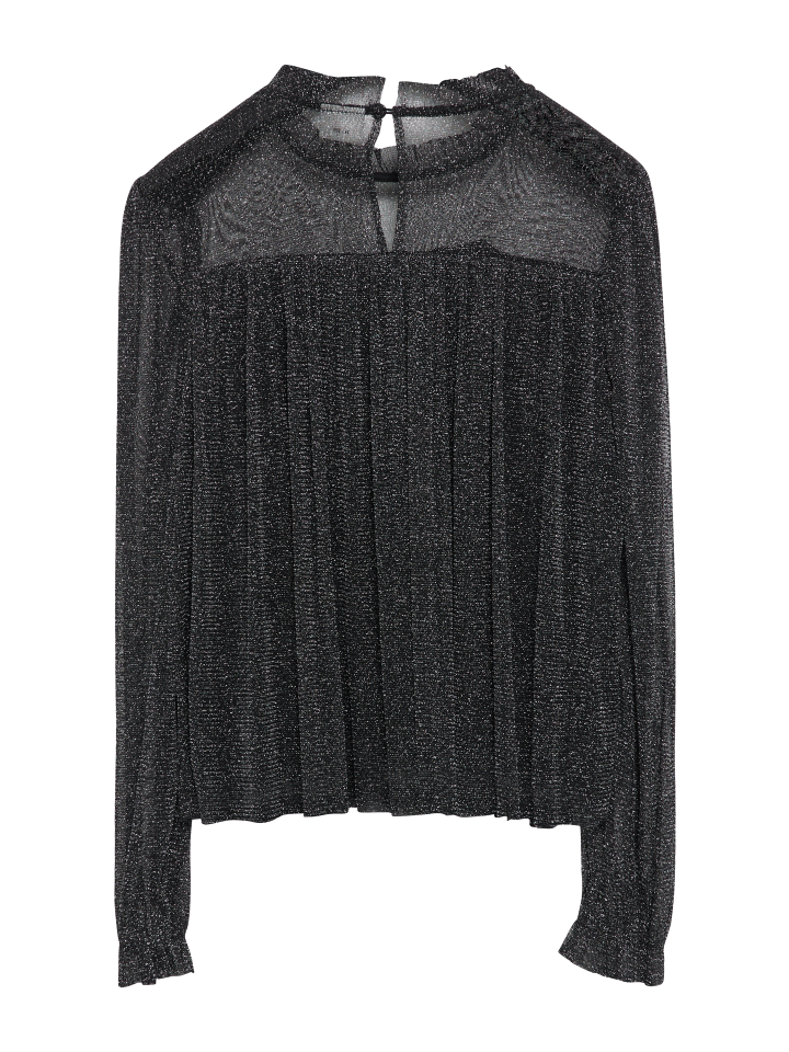 s.Oliver Bluse langarm in Schwarz günstig kaufen