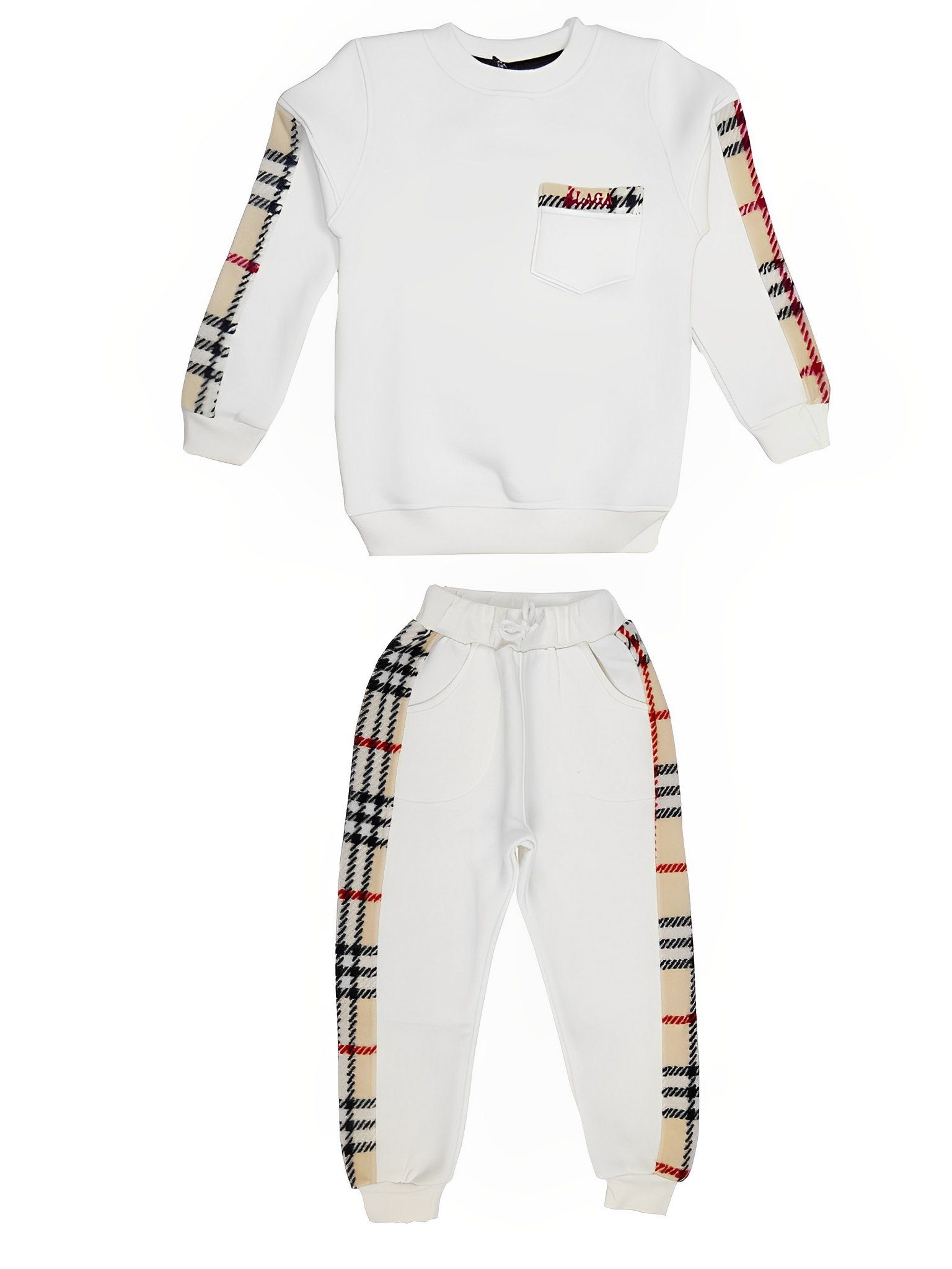 ALGINOO Freizeitanzug Kinder Trainingsanzug