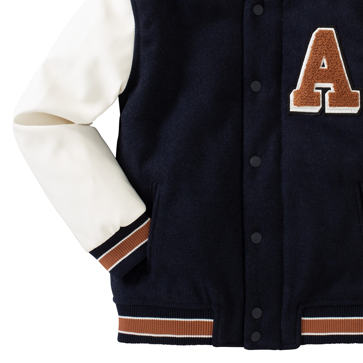 Jungen Jacke im College-Style