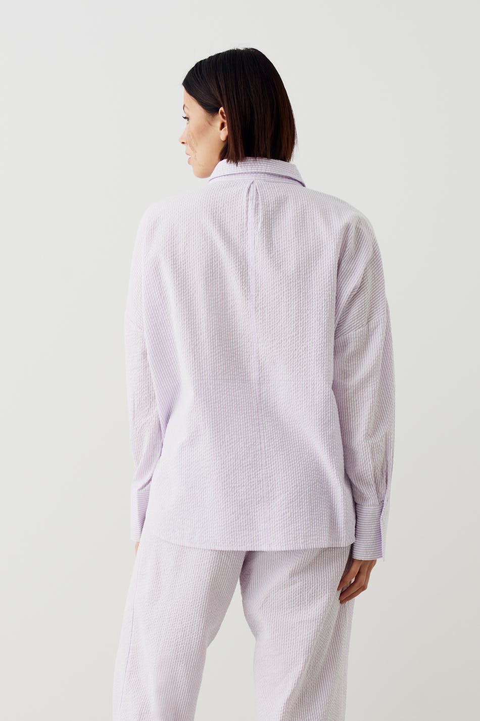 Seersucker pyjamas shirt