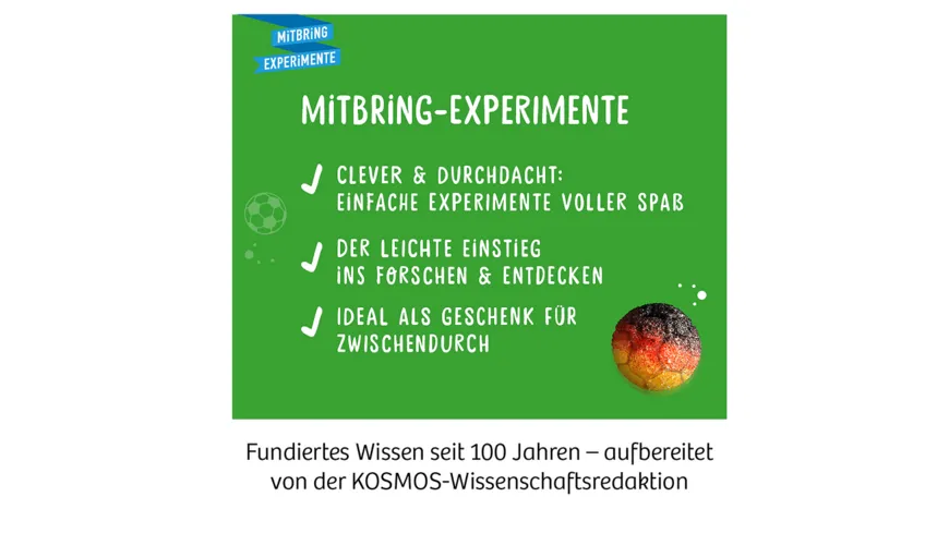 KOSMOS - Fussball-Flummis - Lass bunte Bälle durch dein Zimmer hüpfen, Experimentierkasten