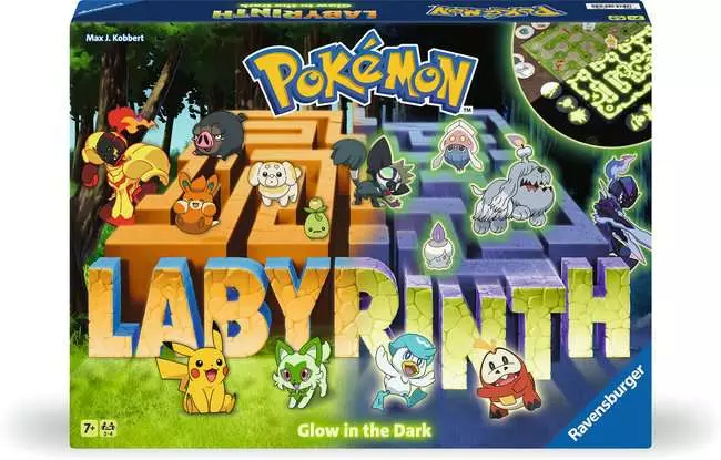 Pokémon Labyrinth Glow in the Dark - Spiel ab 7 Jahren