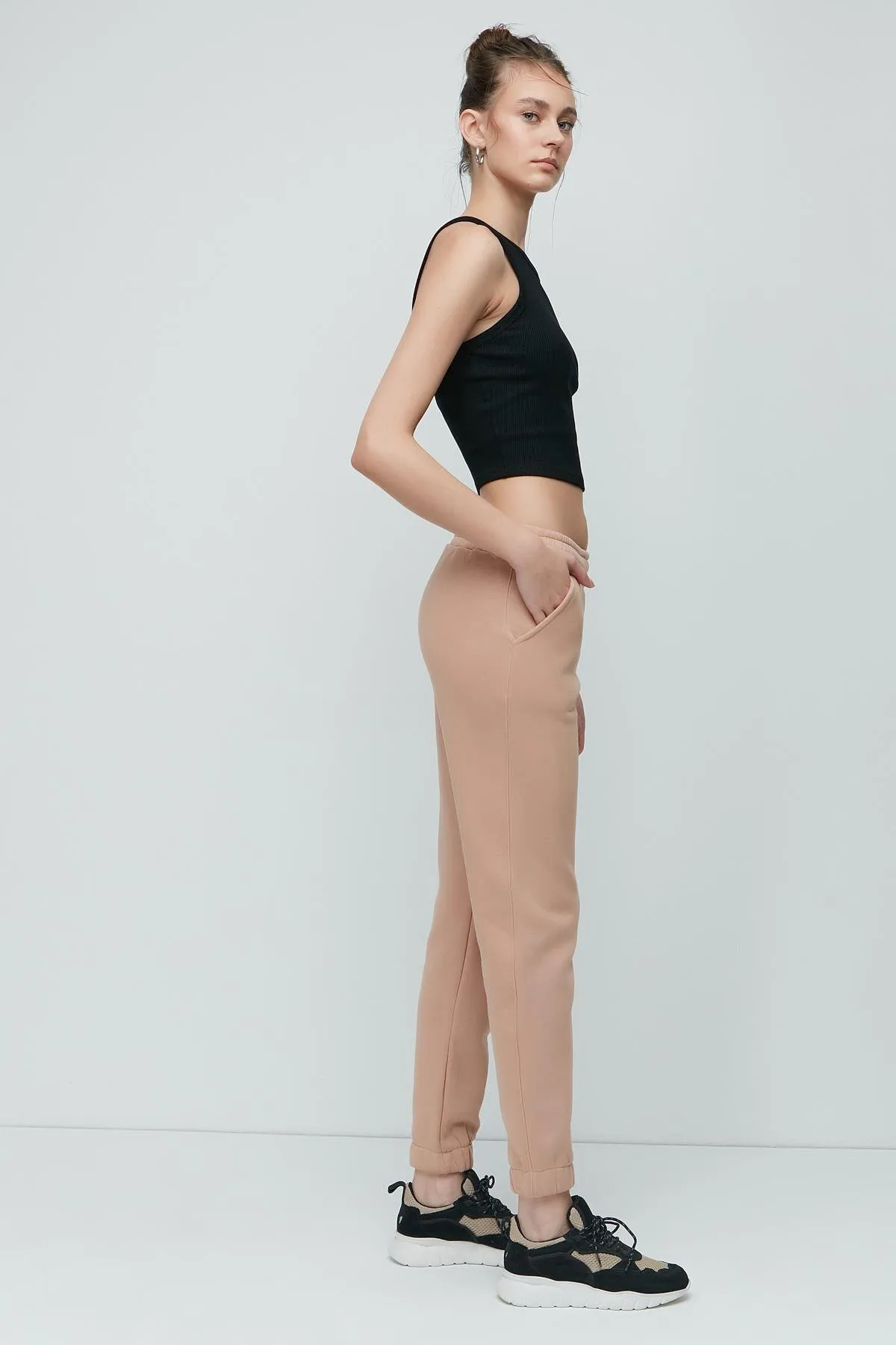C&City  Basic Jogger Jogginghose 902 Creme