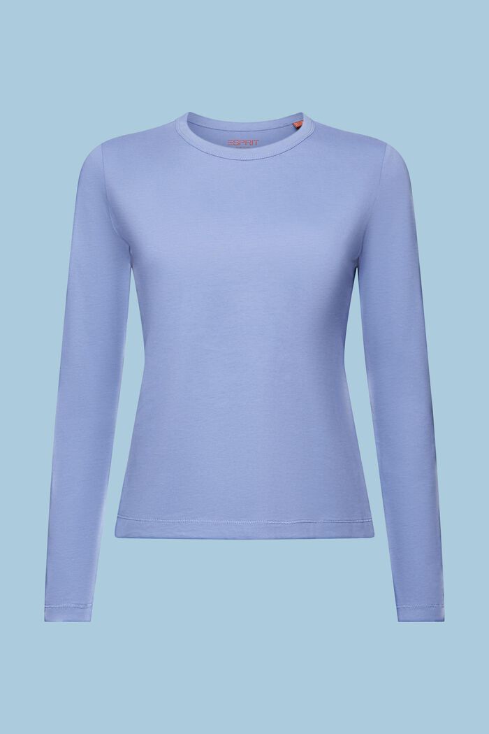 Schmal geschnittenes Longsleeve mit Rundhalsausschnitt