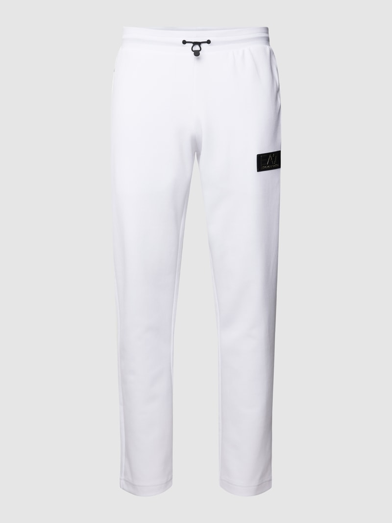 Sweatpants mit Tunnelzug in weiß