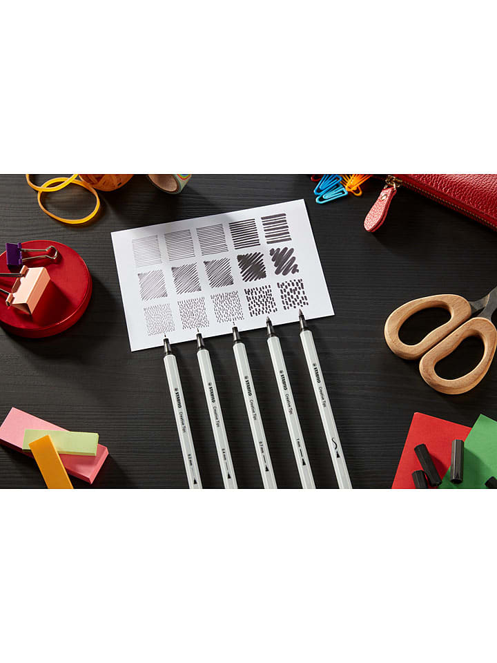 STABILO Multi-Liner ''STABILO Creative Tips ARTY'' in Grau - 10 Stück günstig kaufen onesize