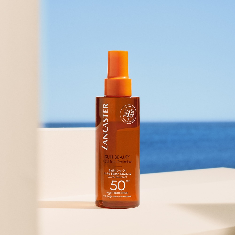 Lancaster Huile sèche soyeuse accélérateur de bronzage spray SPF50 Huile sèche SPF50
