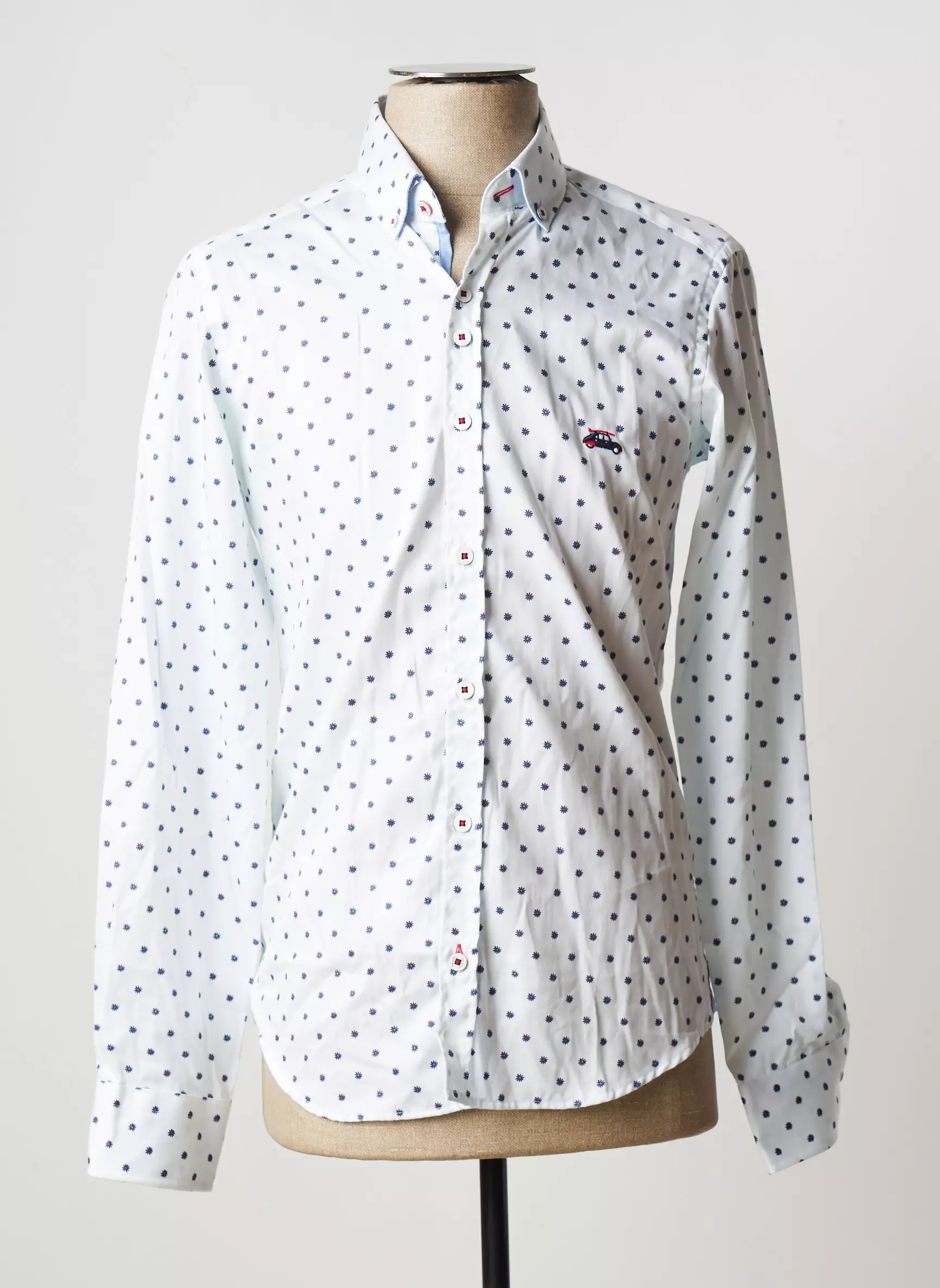 The Surfcar Manches Longues Homme couleur blanc