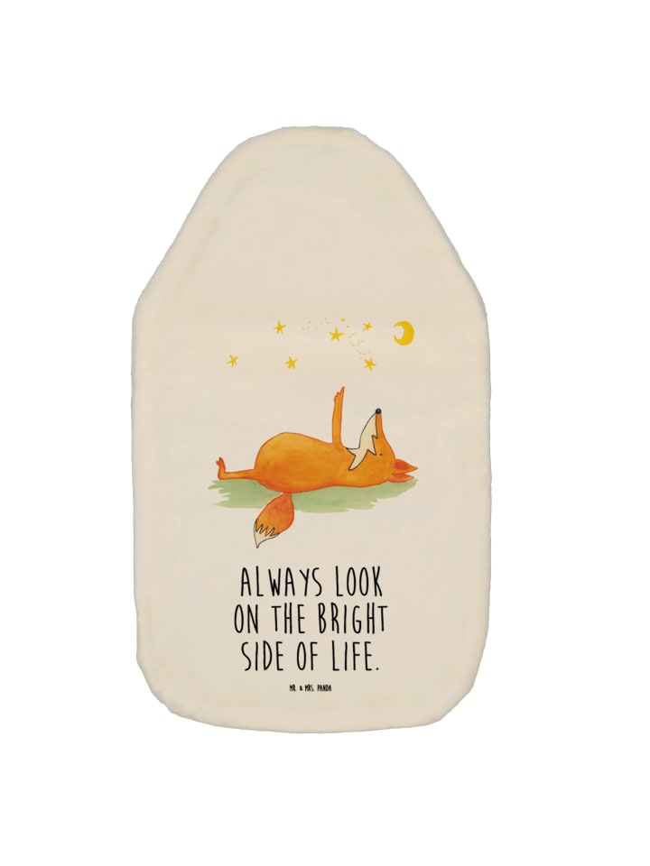 Mr. & Mrs. Panda Wärmflasche Fuchs Sterne mit Spruch in Weiß günstig kaufen onesize