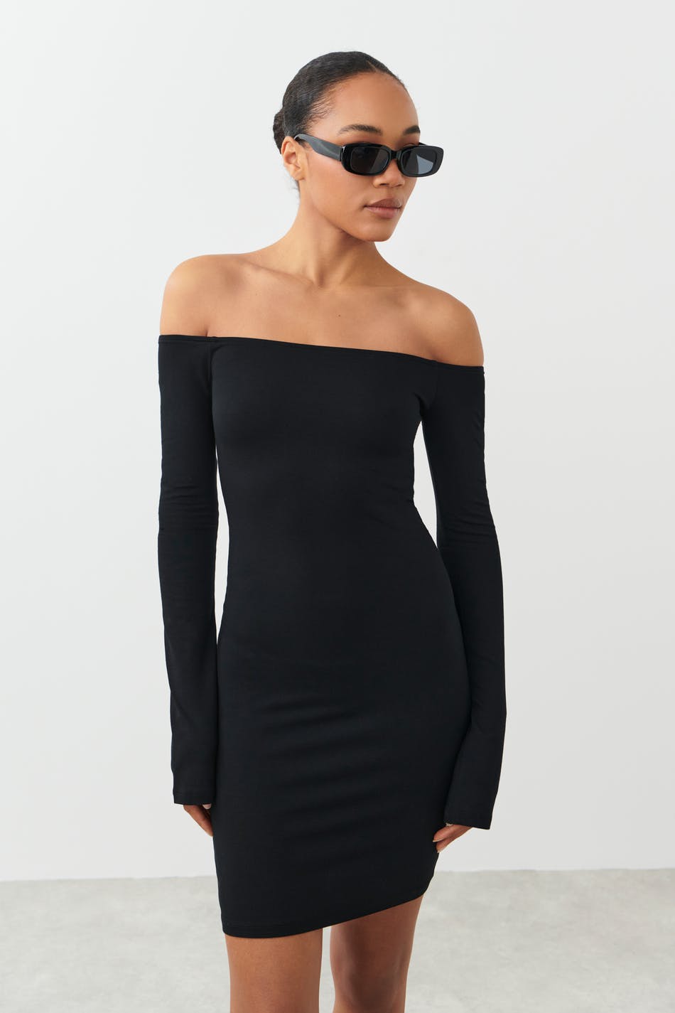 Soft touch off shoulder dress