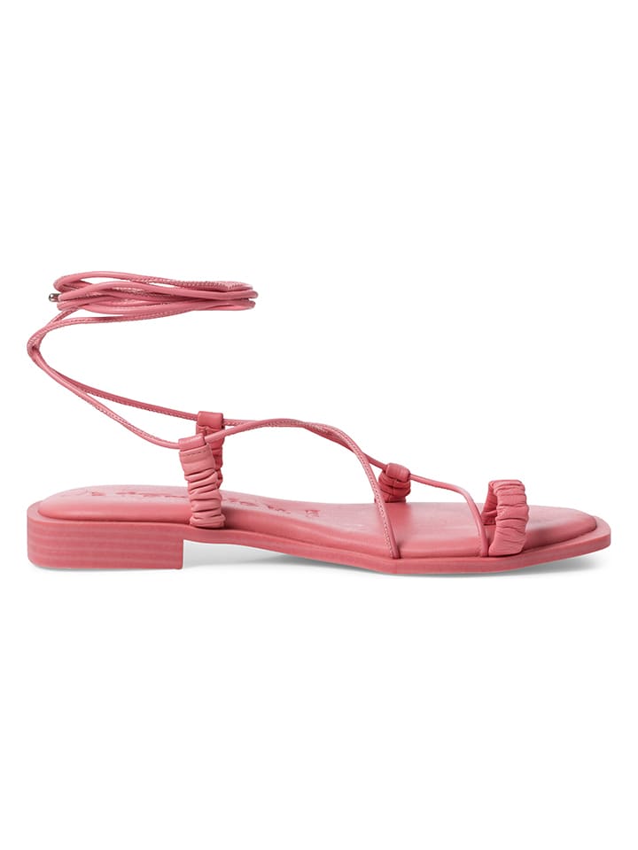 Tamaris Leder-Zehentrenner in Pink günstig kaufen