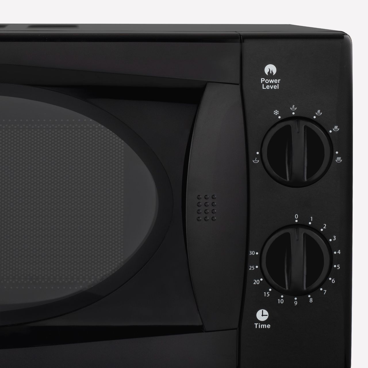 H. Koenig H.Koenig VIO6B Kompakte Mikrowelle, 20 l, Schwarz, leistungsstark 700 W, Drehteller 24,5 cm, Multifunktional, 5 Heizstufen und Auftaufunktion, Timer bis 30 Minuten, schnell, Arbeitsplatte