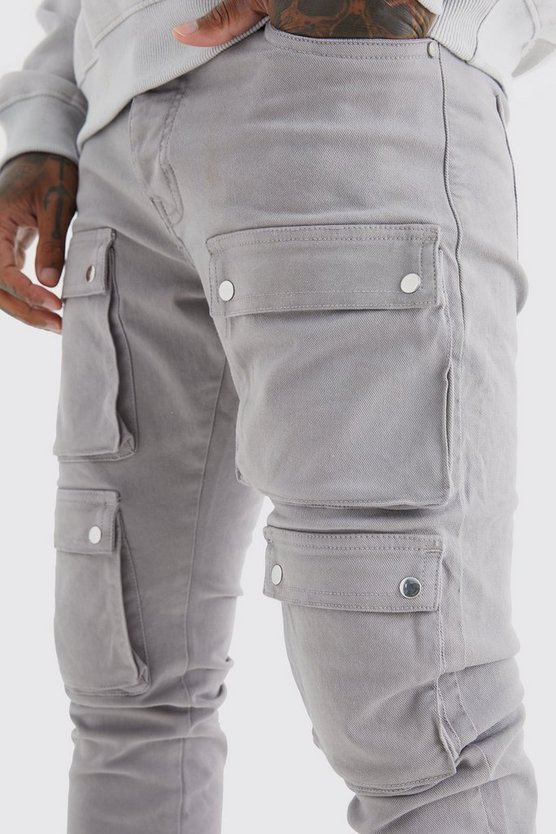 Skinny Cargo-Hose mit Taschen