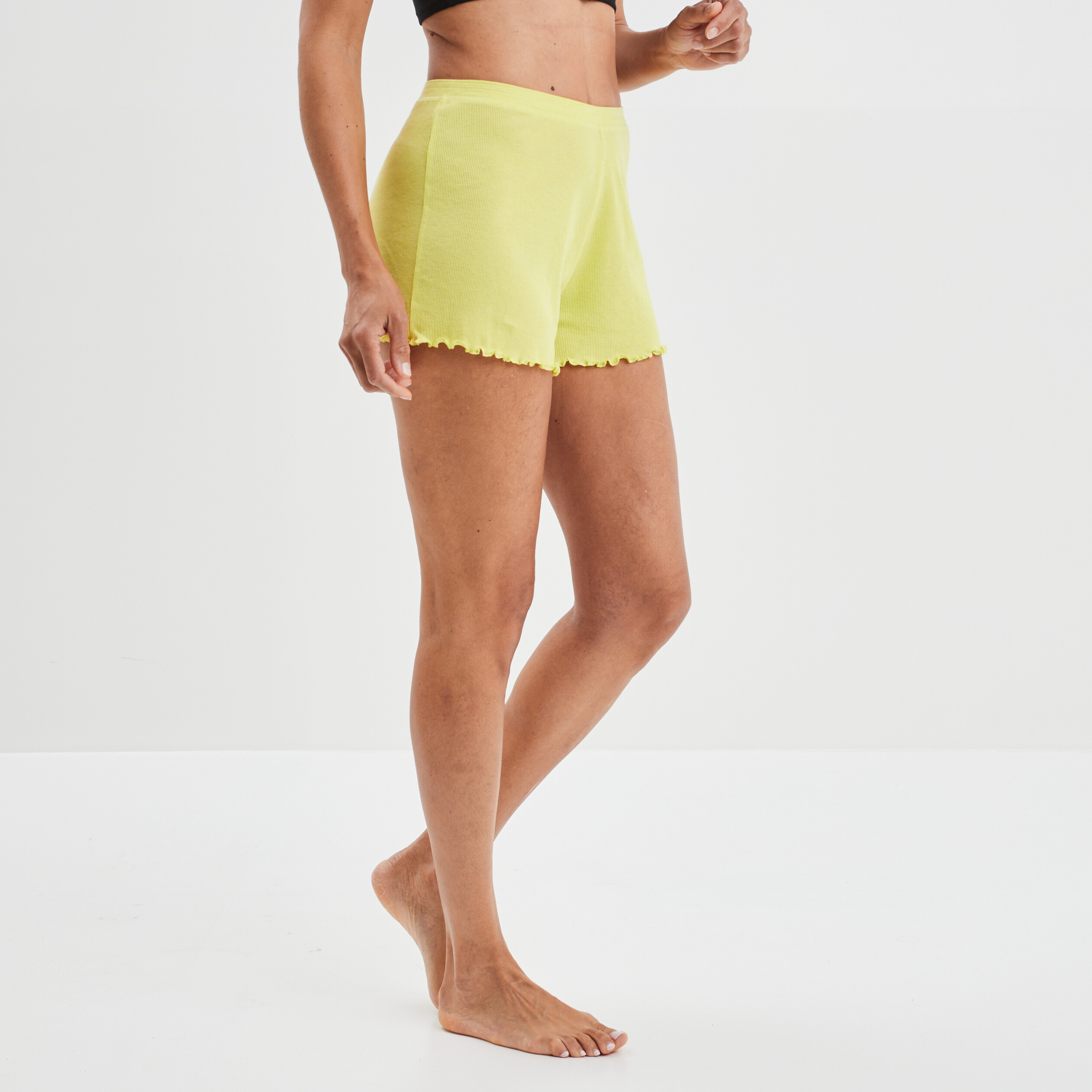 Bas de pyjama short vert fluo femme | La Halle