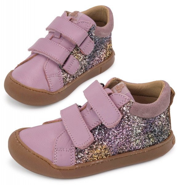 Acebos ~ MidCut Klettschuh Leder Glitter ~ Candy