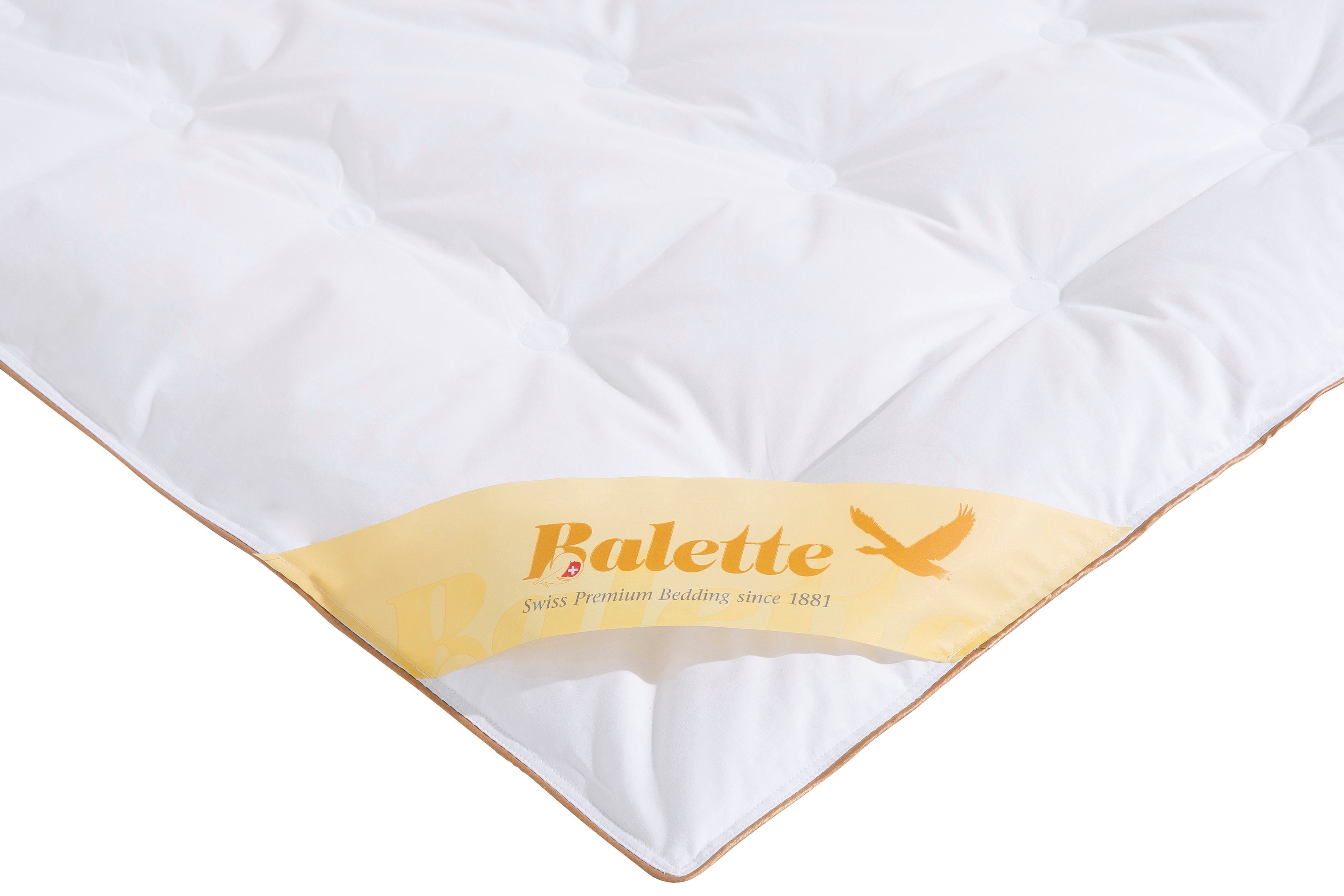 Gänsedaunenbettdecke + Kopfkissen, Aileen 2er Set, Balette 135 Jahre, Füllung: 100% Gänsedaunen, Bezug: 100% Baumwolle, 100% Gänsedaunenbettdecken & 3-Kammerkopfkissen zum tollen Preis!