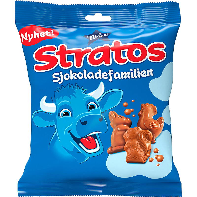 Nidar Stratos sjokoladefamilien 140 g