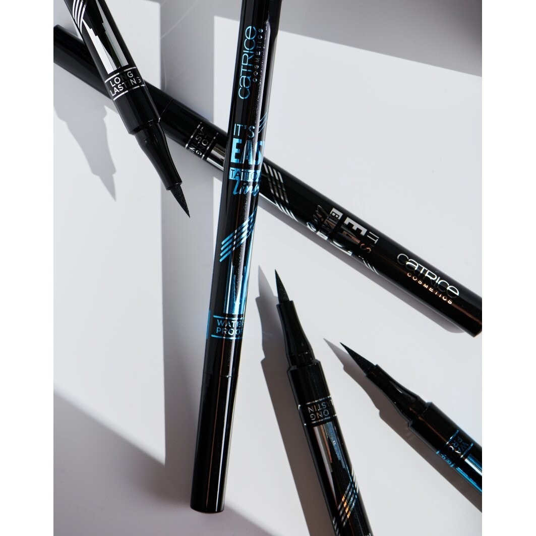 „Catrice It's Easy Tattoo Liner“ vandeniui atsparus akių pieštukas su tatuiruotės efektu, 010, juodas, atsparus vandeniui