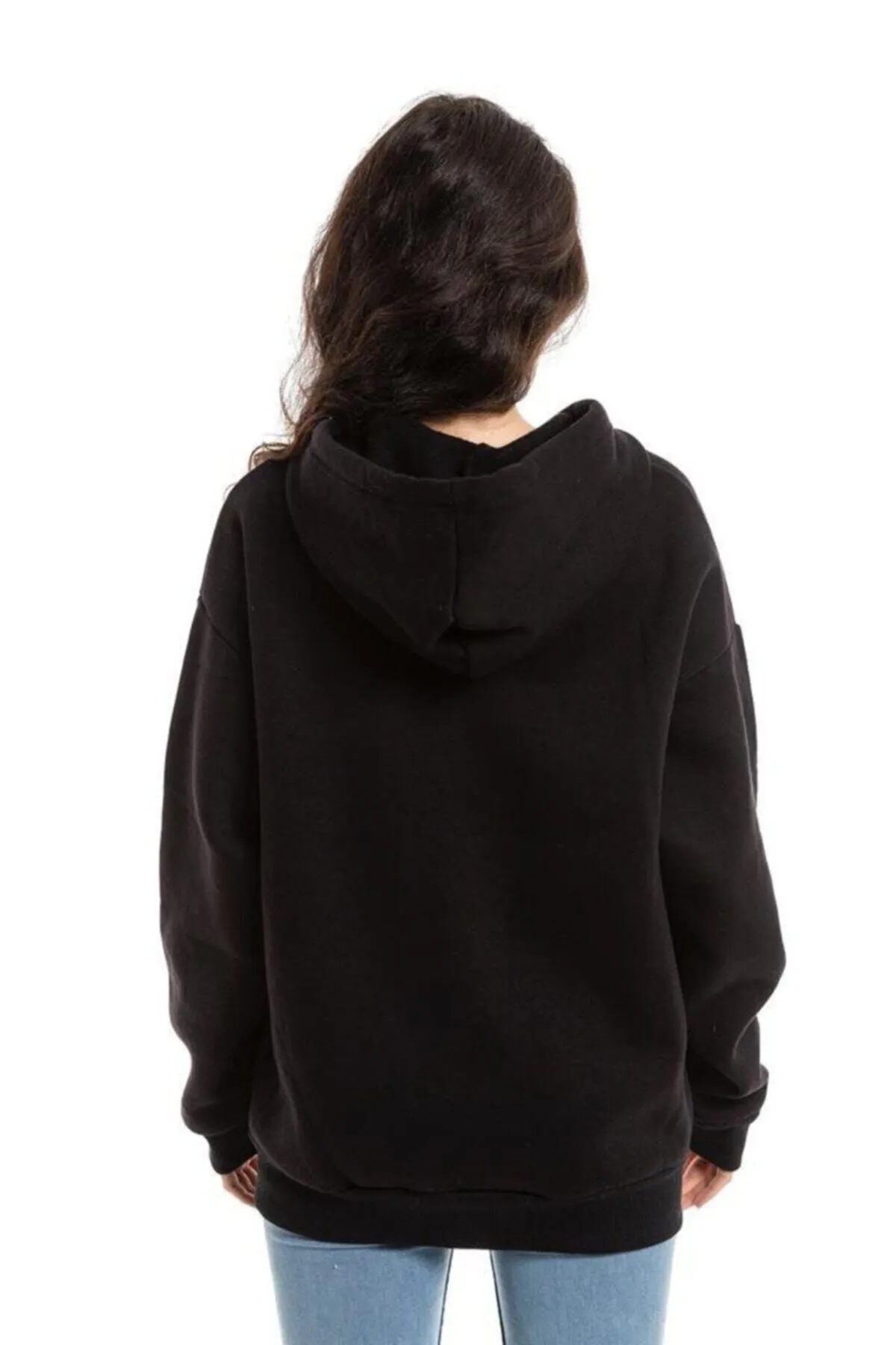 Çınar Bez Çanta  Schwarzes Unisex-Basic-Sweatshirt mit Kapuze und Reißverschluss