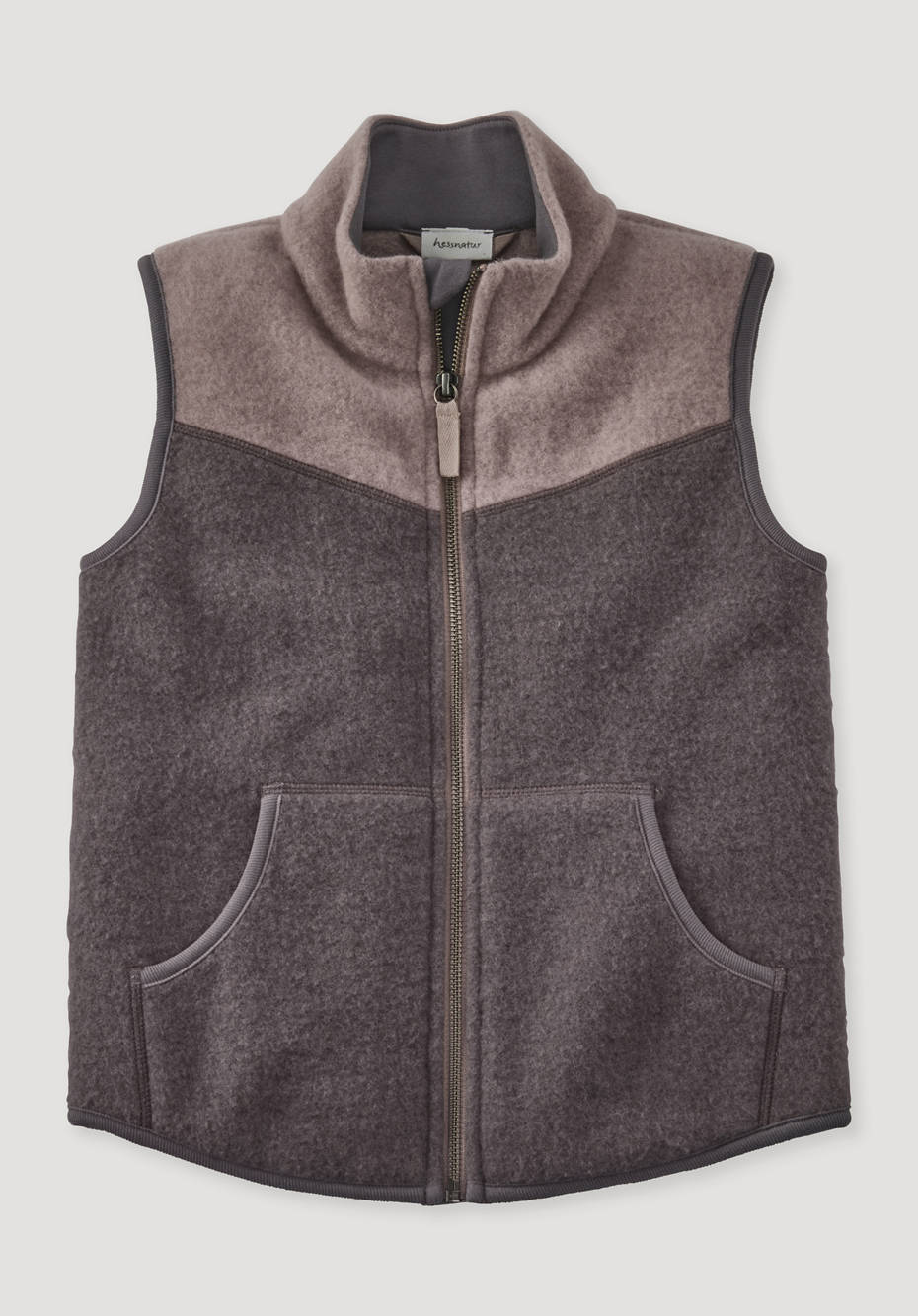 Wollfleece-Weste aus reiner Bio-Merinowolle