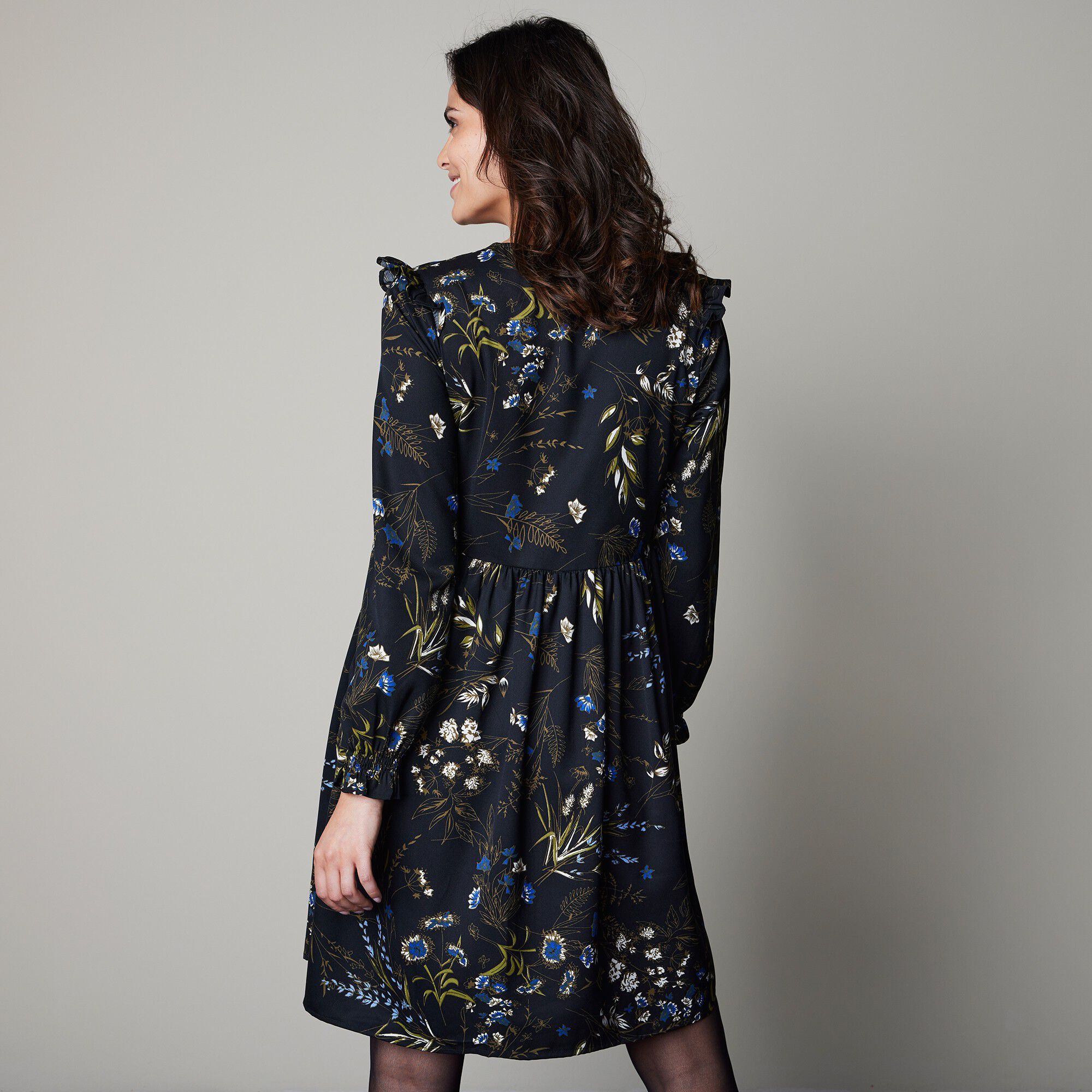 Robe imprimée col V