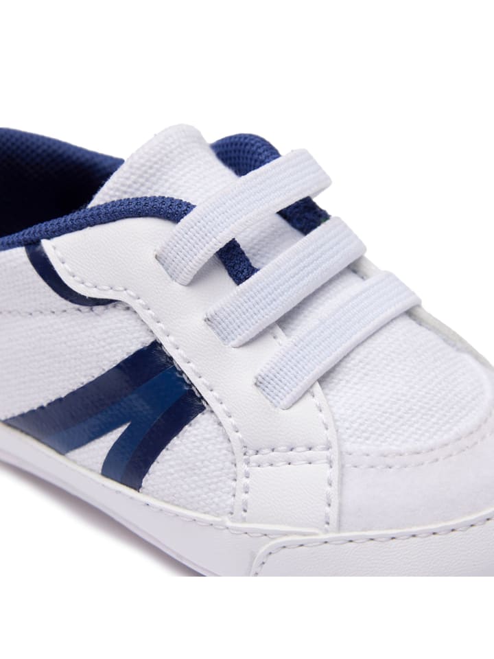 Lacoste Krabbelschuhe in Weiß/Blau günstig kaufen