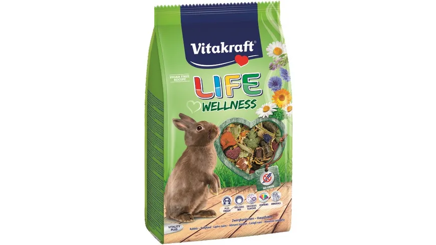 Vitakraft LIFE Wellness Hasenfutter 600 g