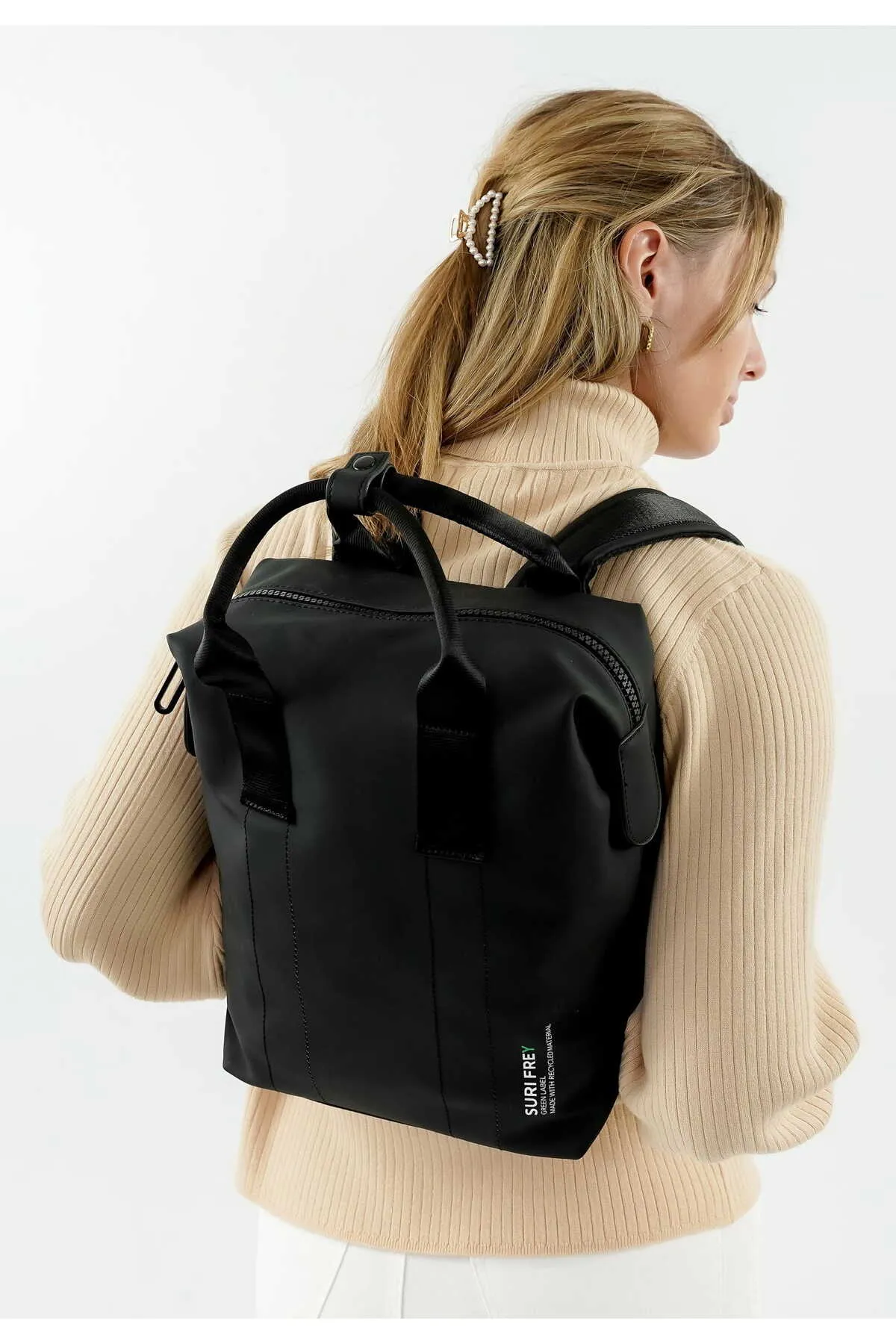 SURI FREY  Rucksack - Schwarz - Unifarben