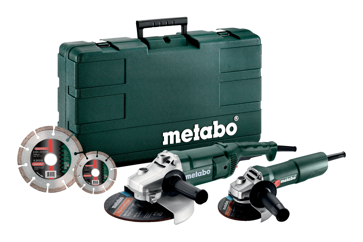 Metabo 685172510 Sada úhlových brusek s kufrem (WE 2200-230 + W 750-125)