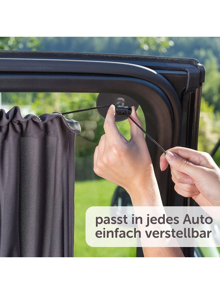 Zamboo Universal Sonnenschutz fürs Auto mit Vorhang-Funktion in schwarz günstig kaufen onesize