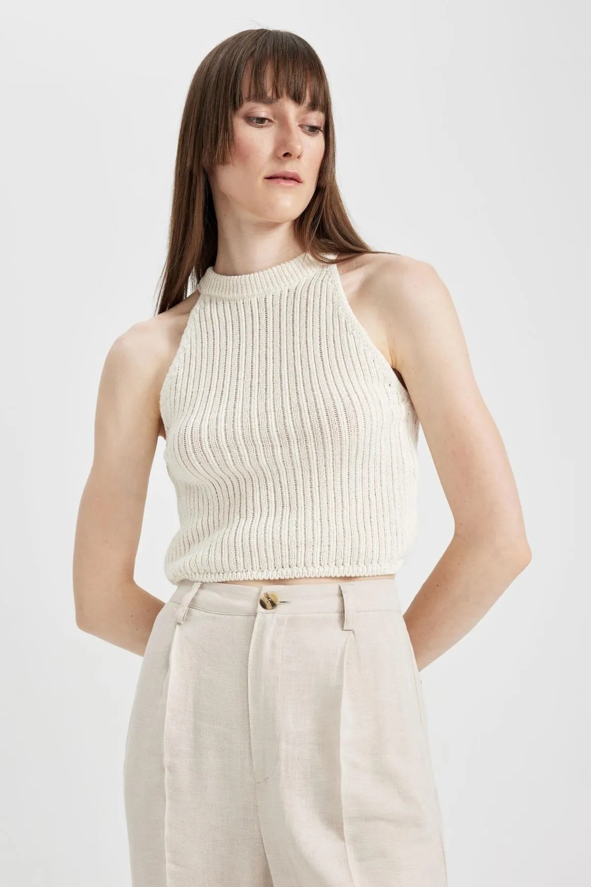 DeFacto  Häkel-Crop-Strickmode Athlete A6797ax23sm