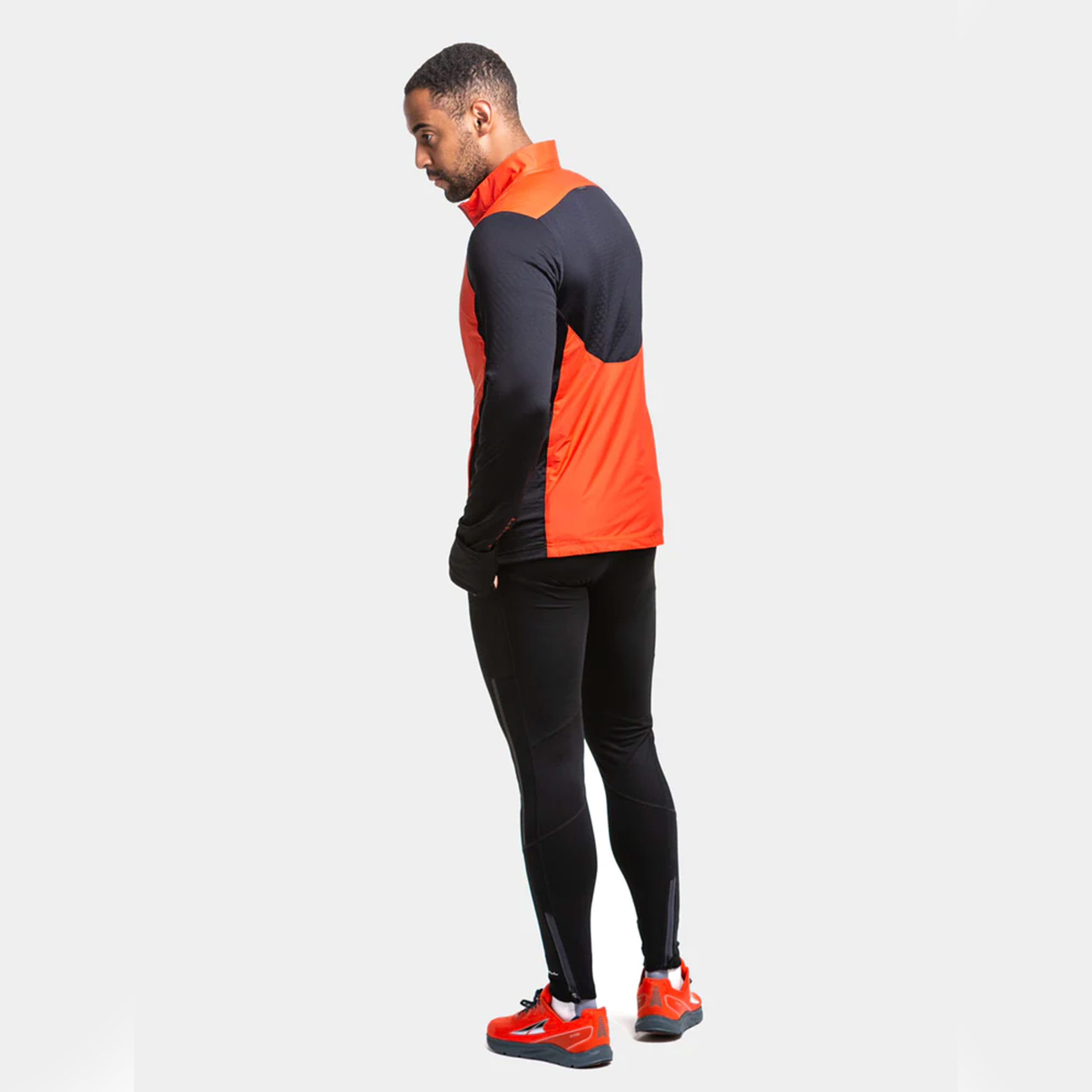 Tech Hyperchill Laufjacke Herren - Orange, Schwarz