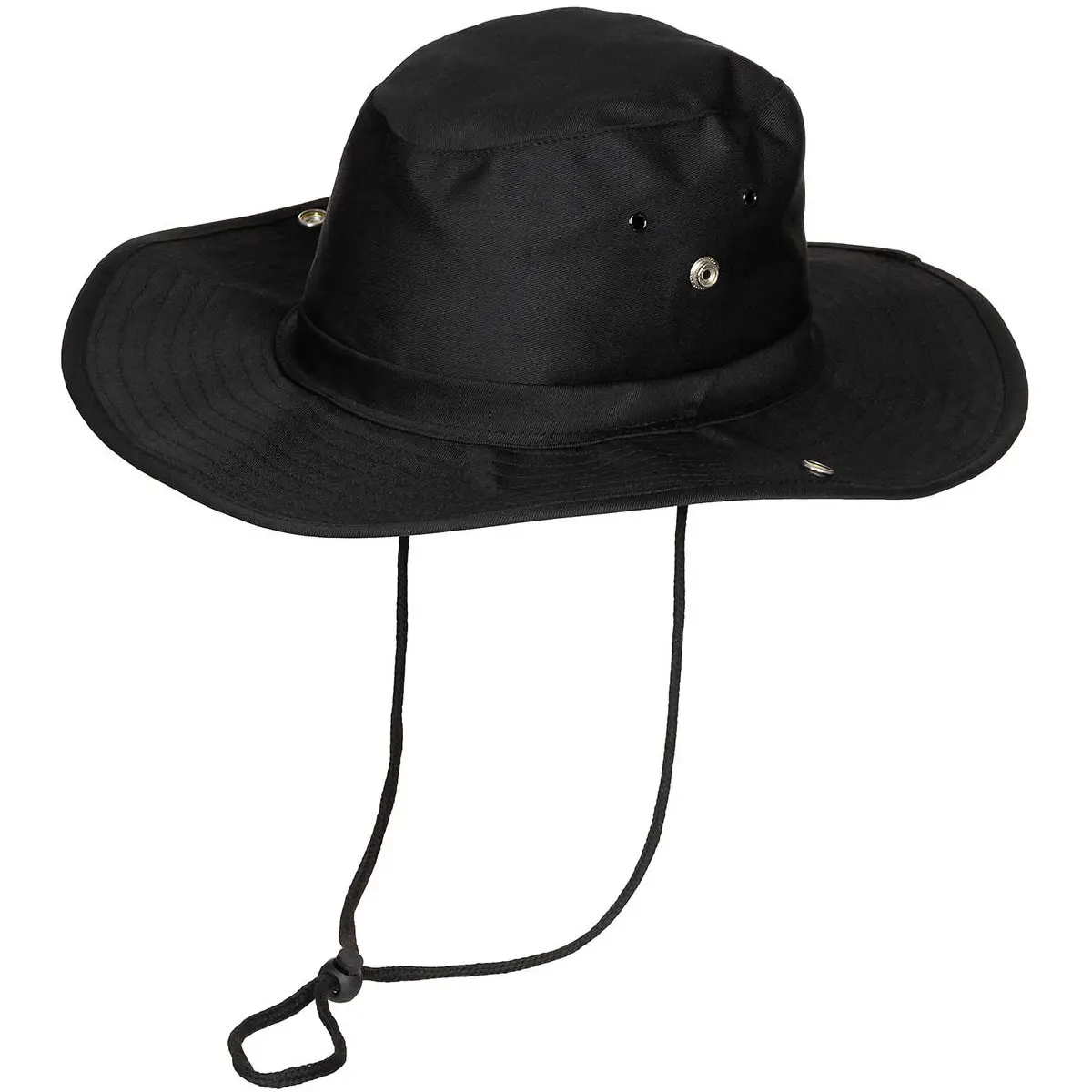 US Buschhut mit Kinnband schwarz