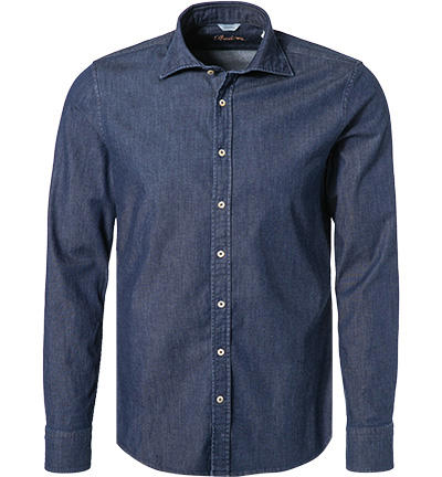 Stenströms, Jeanshemd, Fitted Body, Baumwolle, jeansblau