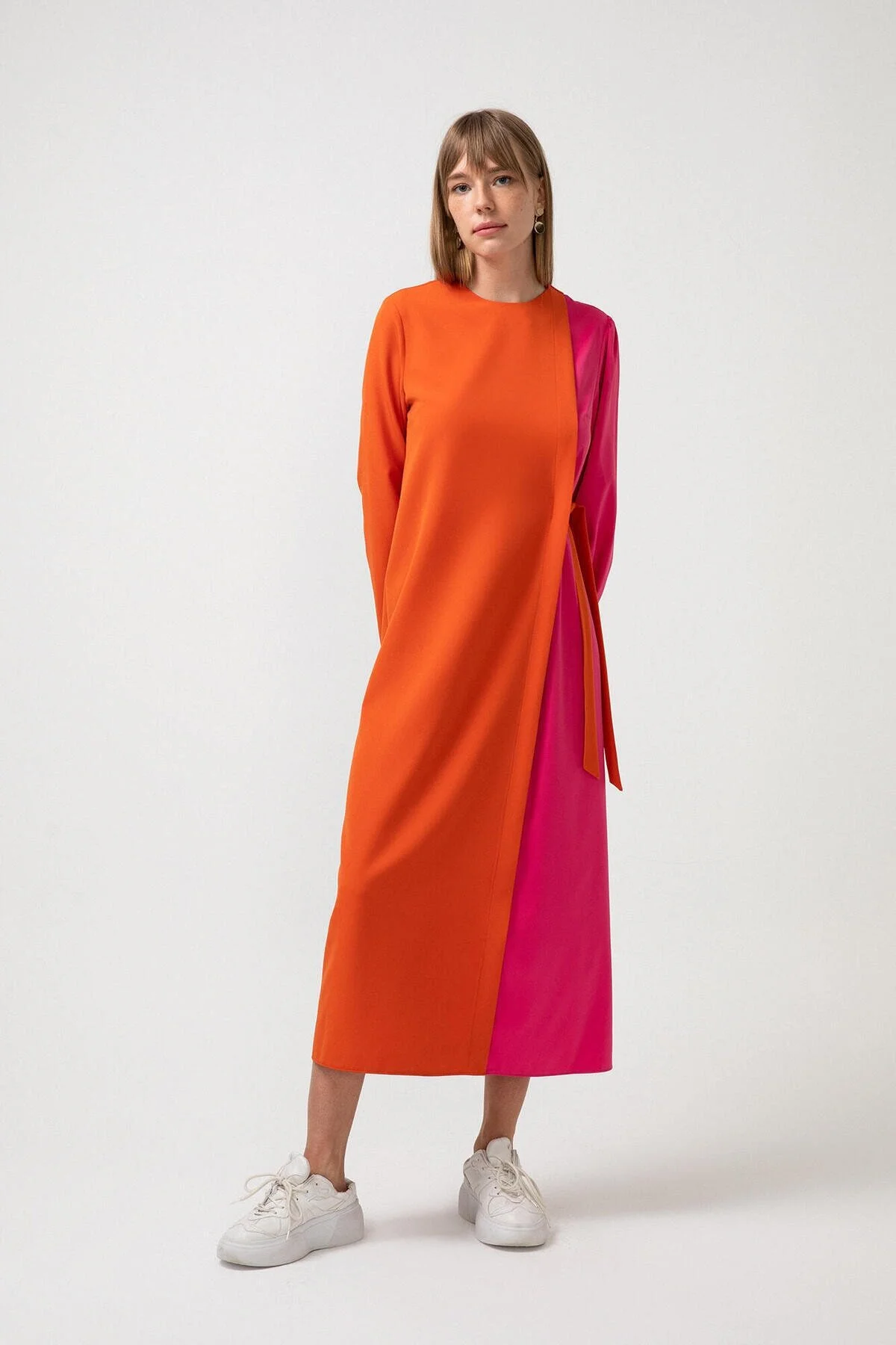 Touché Privé  Kleid - Orange - A-Linie
