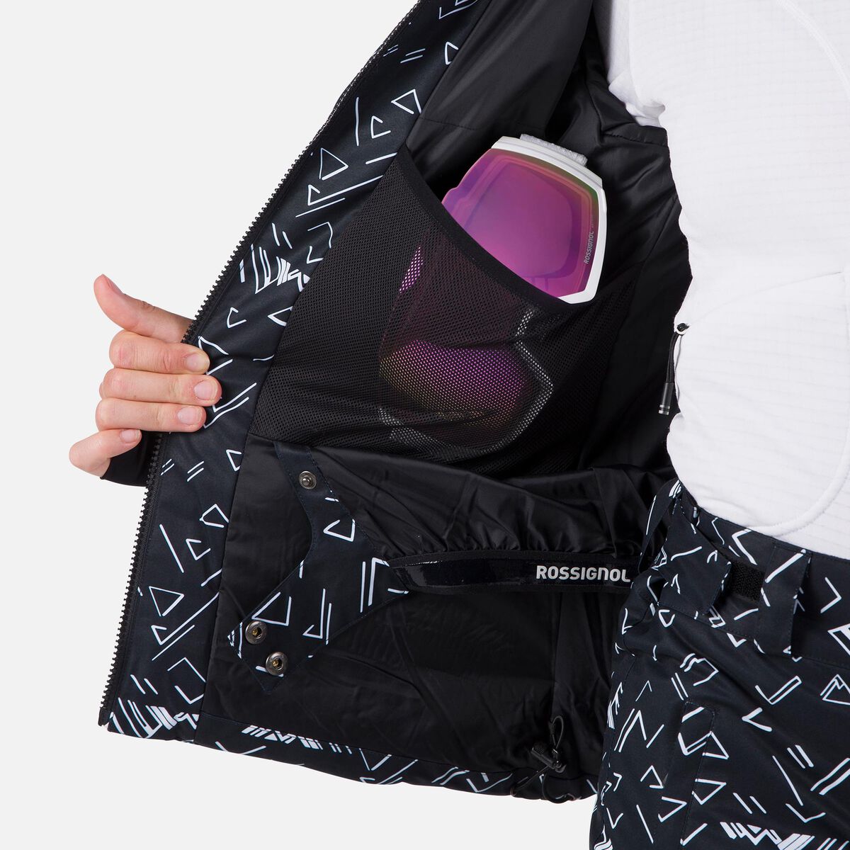 Damensteppjacke mit Print Staci